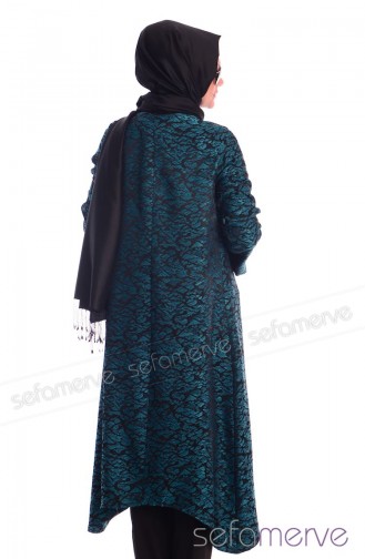 Hırka Tunik WB 4664-03 Petrol