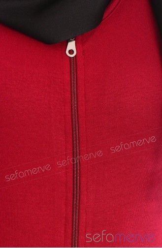 Rot Strickjacke 0209-02