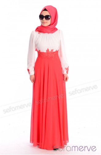 Robe Hijab Fleur de grenadine 0400-02