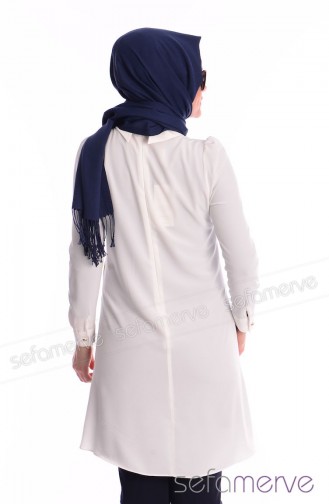 Tesettür Tunik 4277-02 Ekru