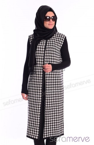 Triko Yelek 3324-04 Beyaz