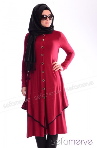 Hırka Tunik 0222-02 Bordo