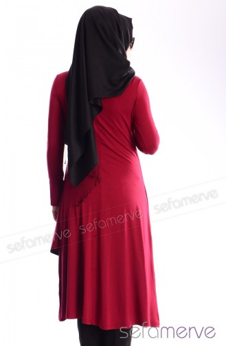Hırka Tunik 0222-02 Bordo