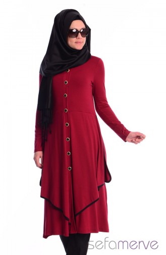 Hırka Tunik 0222-02 Bordo