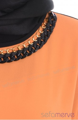 İpekzade Hijab Tunic 2374-03 Camel 2374-03