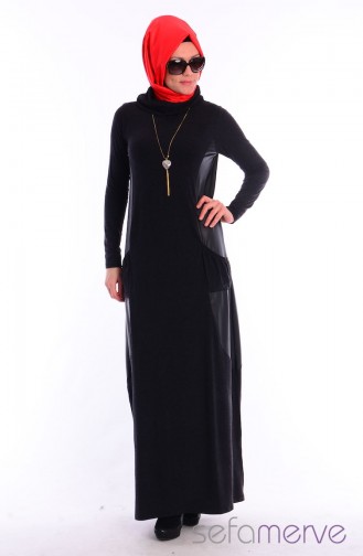Hijab Elbise 3800K-03 Black 3800K-03