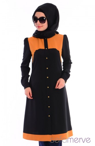 Tesettür Tunik Zernişan 14055-03 Siyah