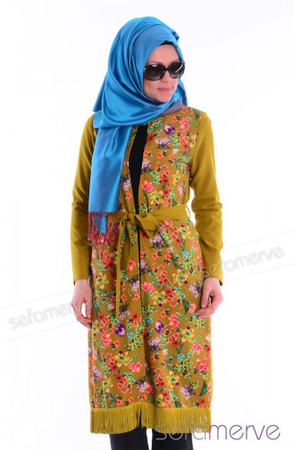 Hijab Cardigan 5168-02 Olive Green 5168-02