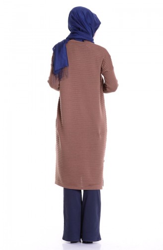 Uzun Triko Kazak 1050-15 Vizon