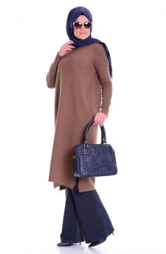 Uzun Triko Kazak 1050-15 Vizon