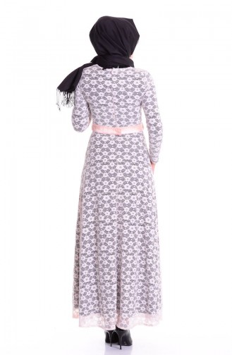 Puder Hijab-Abendkleider 2360-01