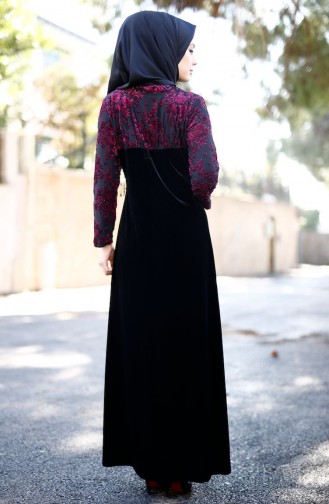 Black Hijab Dress 0493-03