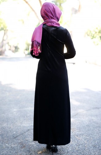 Black Hijab Dress 0550-01