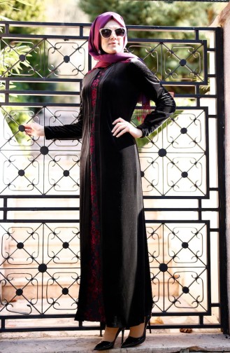 Black Hijab Dress 0550-01