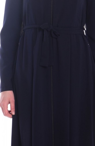 Navy Blue Abaya 0448-02