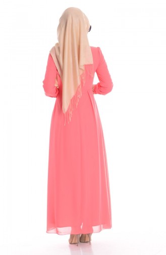 Pink Hijab Dress 51983A-06