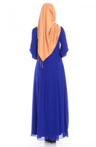 Şifon Elbise 52411-04 Saks