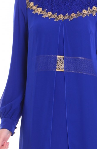 Şifon Elbise 52411-04 Saks