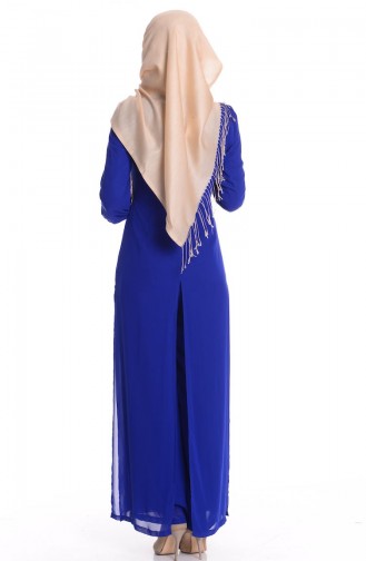 Şifon Astarlı Tulum Elbise 52414-05 Saks