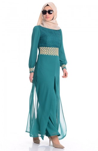 Robe Hijab Vert noisette 52414-06