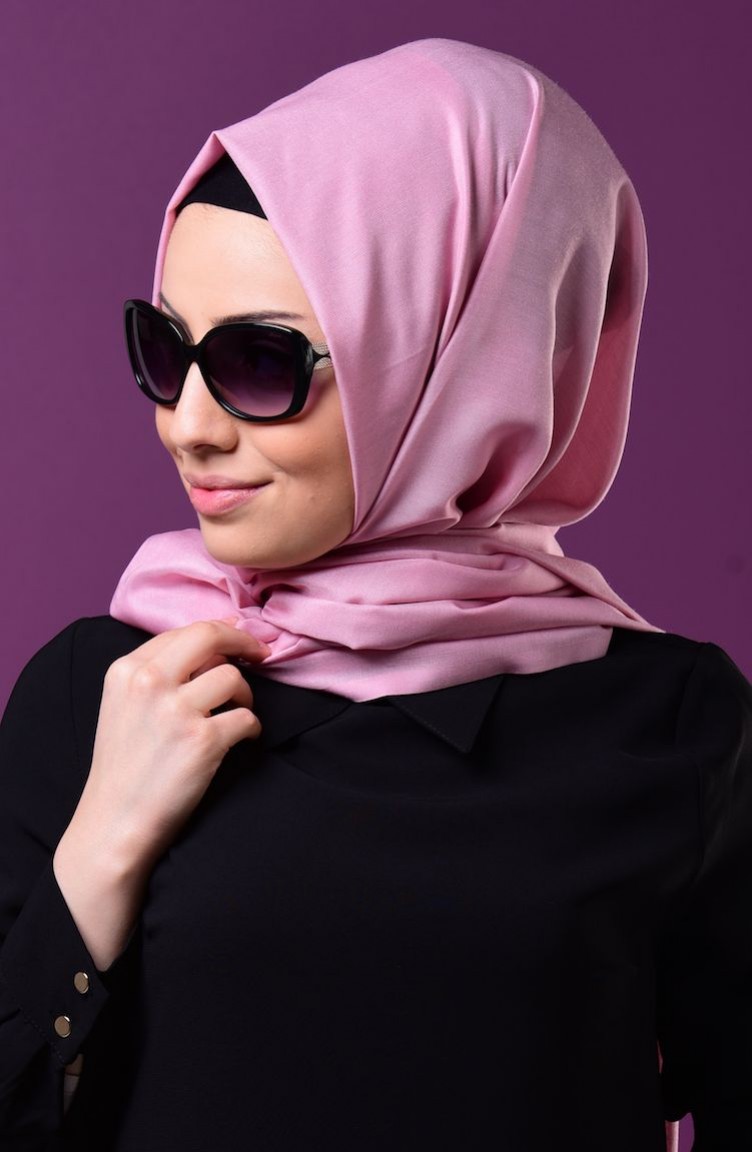 صفامروة شال بتصميم كباس C1-20 لون وردي 1-20