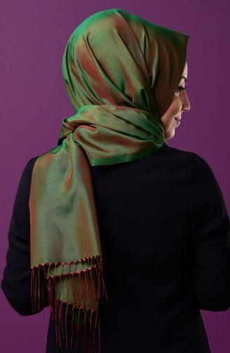 Sefamerve Snap Shawl C1-15 Green Copper 1-15