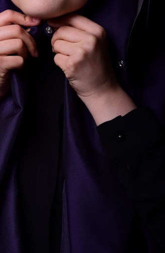Purple Sjaal met Drukknoop 1-12