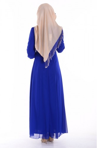 Şifon Elbise 52419-03 Saks
