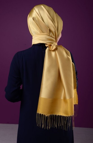 Yellow Sjaal met Drukknoop 1-31