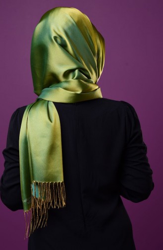 Green Sjaal met Drukknoop 1-23