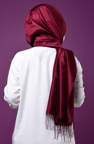 Claret Red Snap Button Shawl 1-35