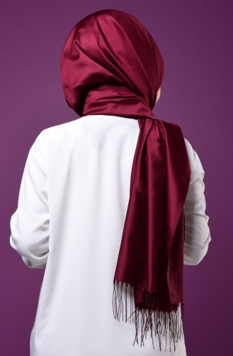 Sefamerve Snap Shawl E1-35 Claret Red 1-35