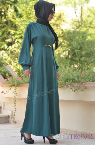 Ala Moda Abiye Elbise 4083-04 Yeşil
