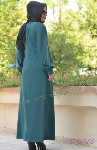 Ala Moda Abiye Elbise 4083-04 Yeşil