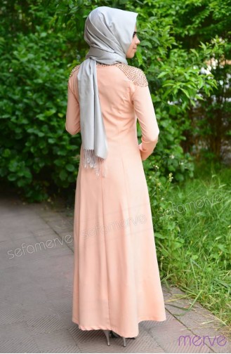New Season Sukran Dress 4135-01 Salmon 4135-01