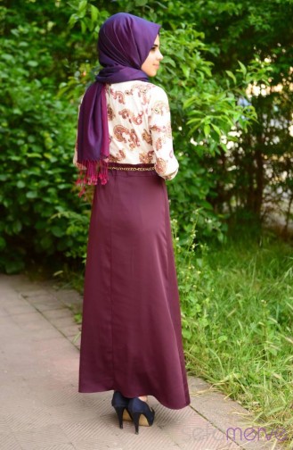 Robe Hijab Blanc 6039-05