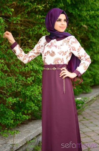 Robe Hijab Blanc 6039-05