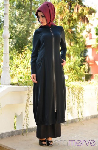 Navy Blue Abaya 35495-02