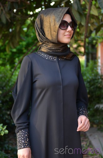 Şükran Ferace Yeni Sezon 35469-01 Siyah