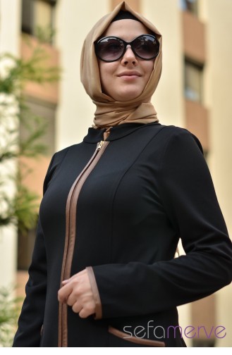 Şükran Pardüse Kap 35432-03 Siyah