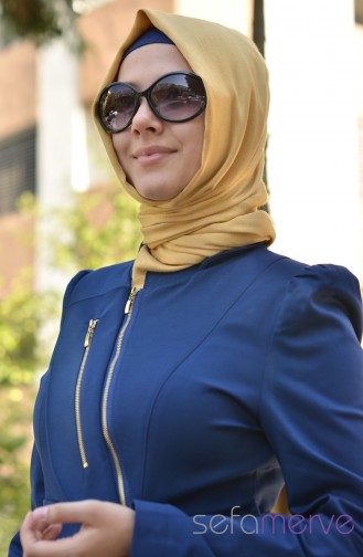 Şükran Pardüse Kap 35408-07 İndigo Mavi