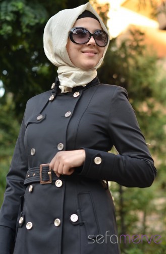 Şükran Pardüse Kap 35425-04 Siyah