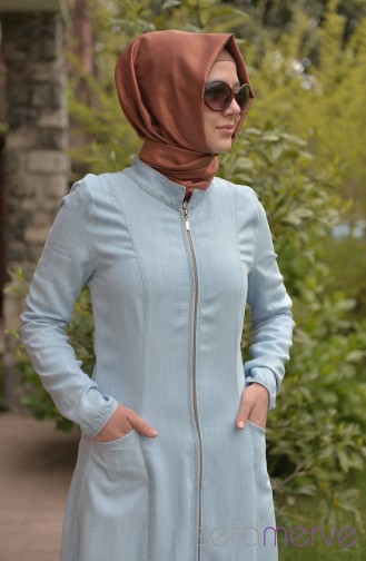 Şükran Pardüse Kap 35432-12 Buz Mavi