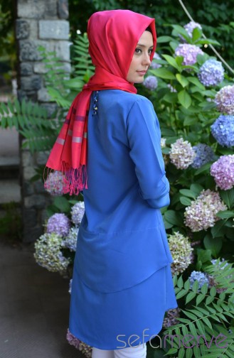 Orkide KatKat Plain Tunic 2652-05 Blue 2652-05