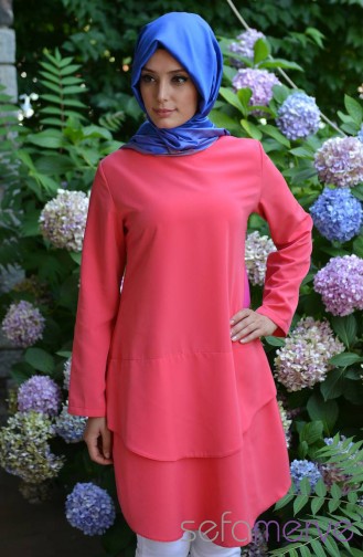 Orkide KatKat Tunik 2652-06 Nar Çiçeği