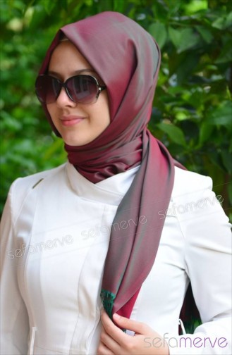 Sefamerve Suveybe Shawl 20 Green Red 20
