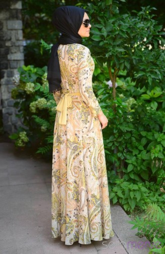 Habillé Hijab Brun Clair 301029-01