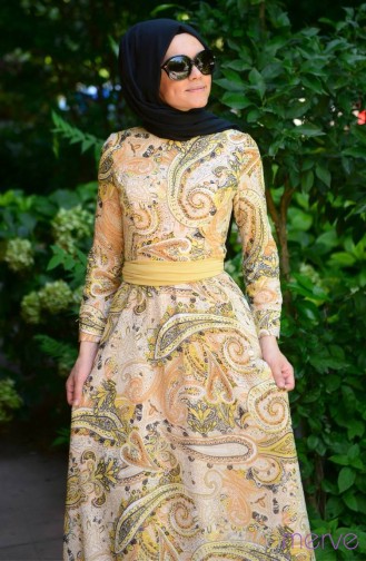Habillé Hijab Brun Clair 301029-01