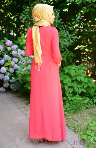 Hijab Dress FY 51983-02 Coral 51983-02