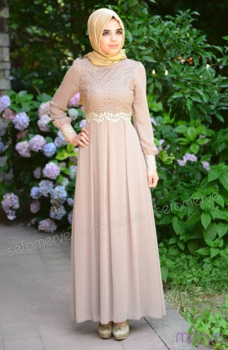 Hijab Dress FY 51983-03 Mink 51983-03